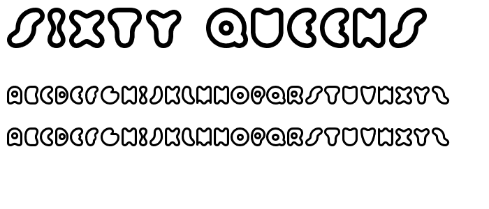 Sixty Queens font